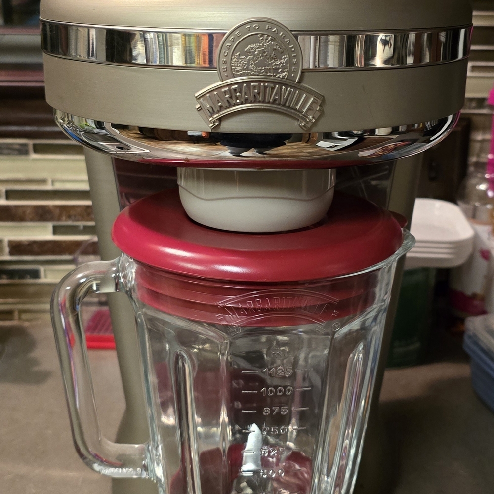 Margaritaville Red and Silver Drink Maker
